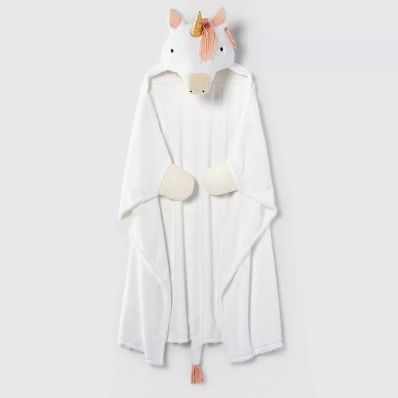 NWT Unicorn Kids' Hooded Blanket by Pillowfort™ - Picture 2 of 7